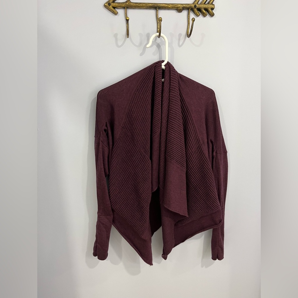 Lululemon merino wool purple cardigan